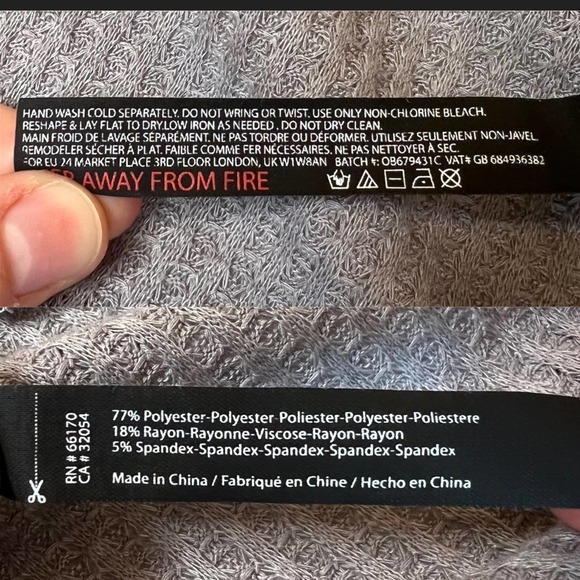 Urban Outfitters Out From Under Jojo Oversized Thermal Button-Front Top Gray - Picture 8 of 10